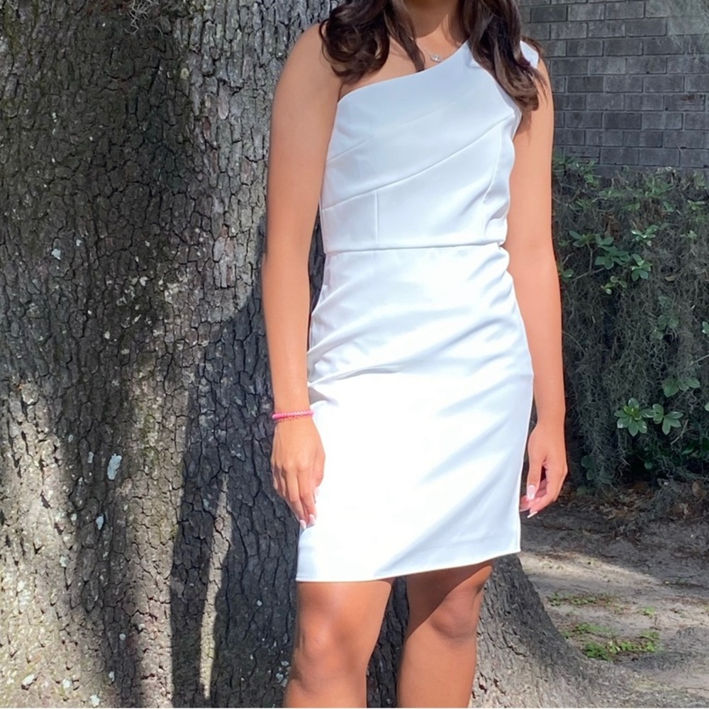 white formal dress